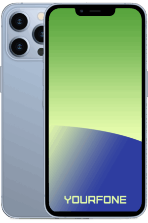 iPhone 13 Pro Max Sierra Blue front and back - Yourfone