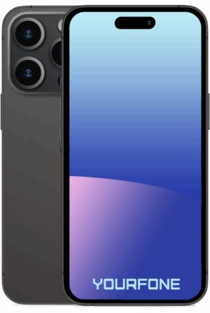 iPhone 15 Pro Max Black Front And Back - Yourfone