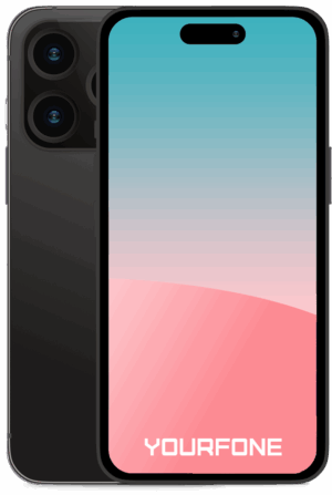 iPhone 14 Pro Max Space Black Front And Back - Yourfone