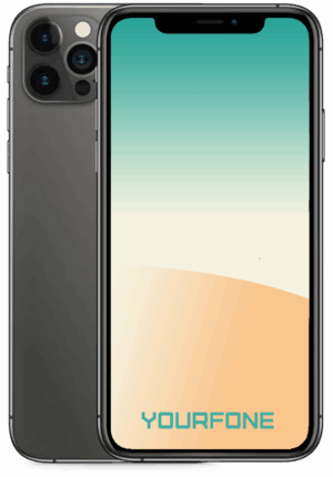 iPhone 12 Pro Graphite front and back - Yourfone