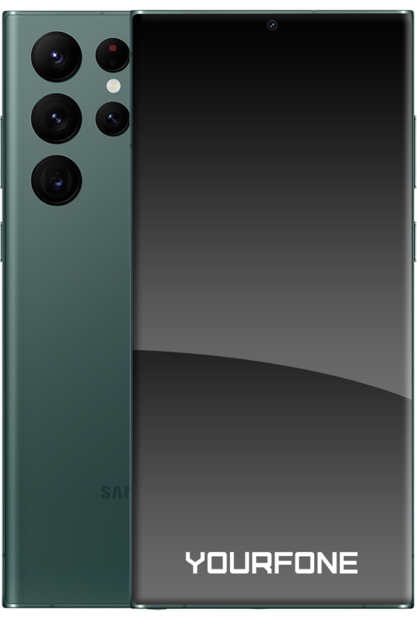 Galaxy S22 Ultra Green Front And Back - Yourfone