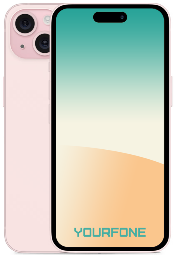 iPhone 15 Plus Pink Front And Back - Yourfone