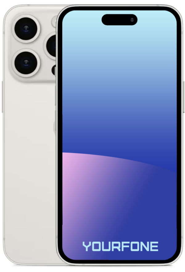 iPhone 15 Pro Max White Front And Back - Yourfone