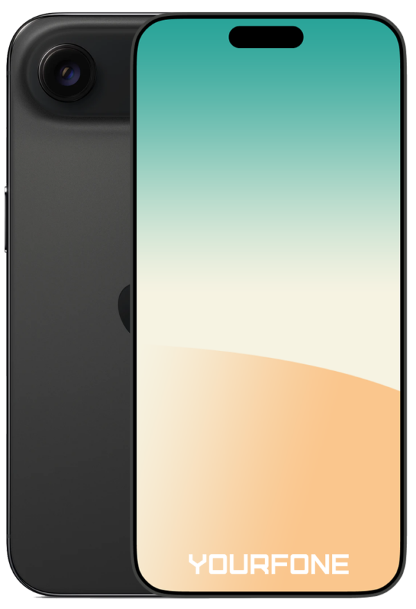 iPhone 17 Air Space Black Front And Back - Yourfone