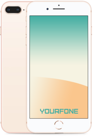 iPhone 8 Plus Gold Front And Back - Yourfone