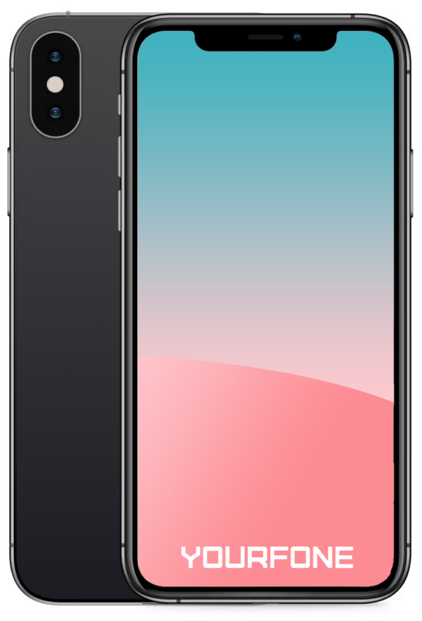 iPhone X Space Gray Front And Back - Yourfone