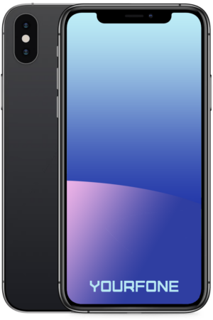 iPhone Xs Space Gray Front And Back - Yourfone