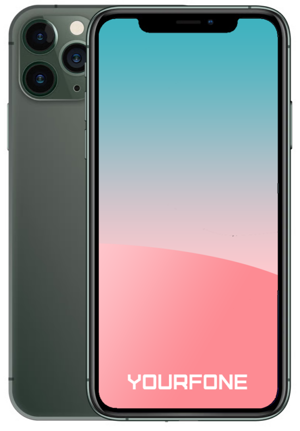 iPhone 11 Pro Midnight Green Front And Back - Yourfone