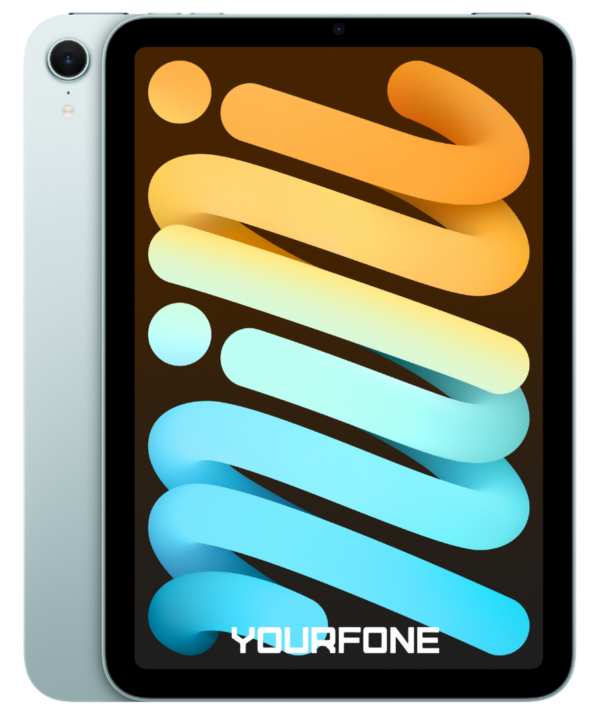 iPad mini 7 Generation 2024 Blue Front And Back - Yourfone