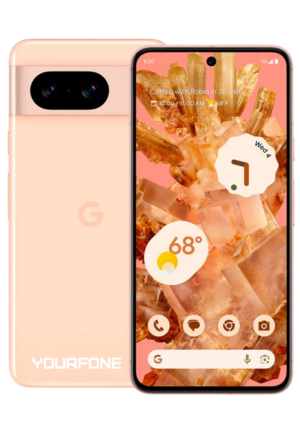Pixel 8 Rose Front And Back - Yourfone
