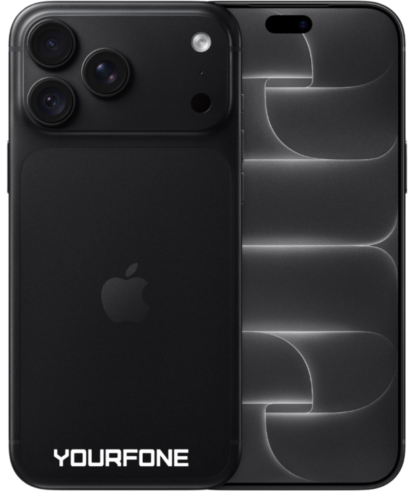 iPhone 18 Pro Max Black Front And Back - Yourfone